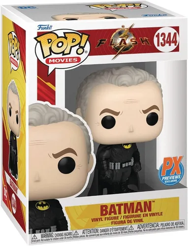 Vista 2 de POP DC Heroes: The Flash - Unmasked Batman PX Previews Exclusive Funko Vinyl Figure (Bundled with Compatible Box Protector Case), Multicolor, 3.75