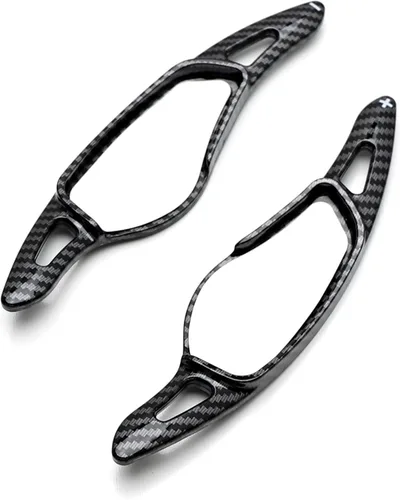 Vista 7 de iJDMTOY Extensiones de paleta grandes de fibra de carbono de tejido de sarga compatibles con BMW 3 4 5 7 Series X3 X4 X5 X6 (Gxx Chassis), Toyota