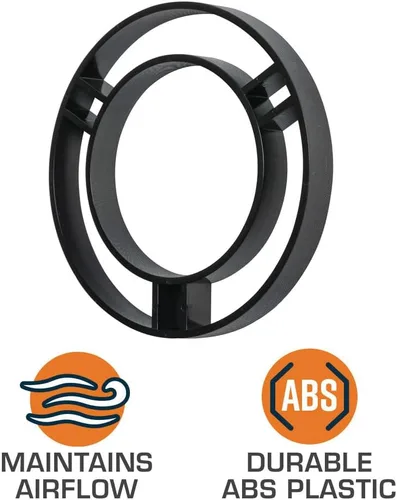 Vista 5 de GlowShift Cápsula de ventilación negra de calibre único compatible con Chevrolet Chevy Camaro SS LT LS 5ª generación 2010-2015 – Plástico ABS