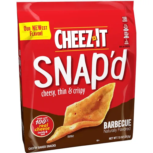 Vista 9 de Cheez-It Snap'd - Pasabocas horneados de doble queso, bolsa de 3.6 onzas (paquete con 6 bolsas)