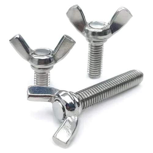 Vista 8 de M3-0.5 x 6mm Tornillos de mariposa de ala de acero inoxidable 304, pernos de ala, sujetadores de máquina, tornillos de mano para equipos