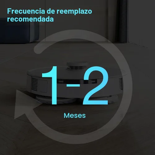 Vista 6 de ECOVACS Almohadillas lavables para trapear 4 unidades, para modelos DEEBOT X1Series Omni, color gris