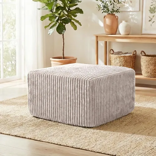 Vista 12 de Sofá modular de 98 pulgadas, sofá modular de 3 plazas en forma de L con otomana, moderno sofá seccional de nube para sala de estar, dormitorio Beige
