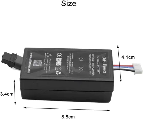 Vista 3 de Batería de repuesto de actualización de 11.1V 4050mah compatible con helicóptero Parrot Disco Power Edition