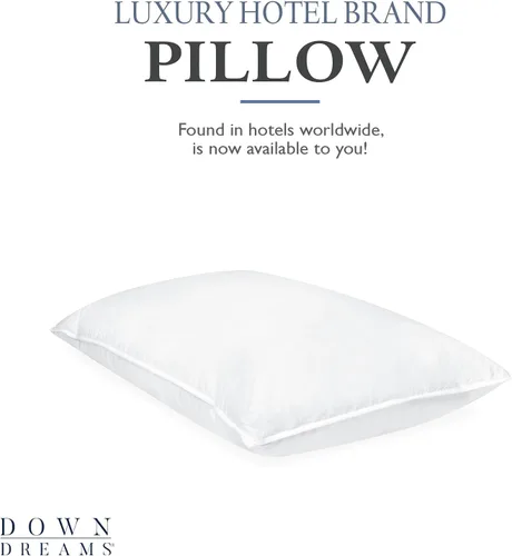 Vista 2 de Down Dreams Almohadas clásicas Manchester Mills - Soporte estándar medio/medio, paquete de 2