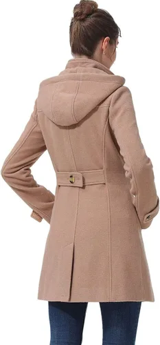 Vista 4 de BGSD Ava Toggle - Abrigo de lana con capucha para mujer (talla regular y grande y pequeña)
