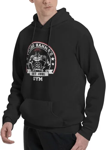 Vista 3 de Anime Baki The Grappler Yujiro Hanma (4) Sudadera con capucha para hombre cómoda con bolsillos
