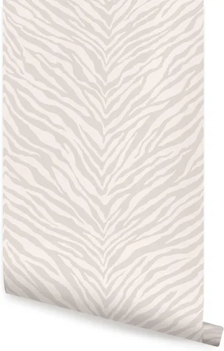 Vista 7 de Papel tapiz con estampado de cebra, despegar y pegar (rosa, hoja individual, 2 x 9 pies)