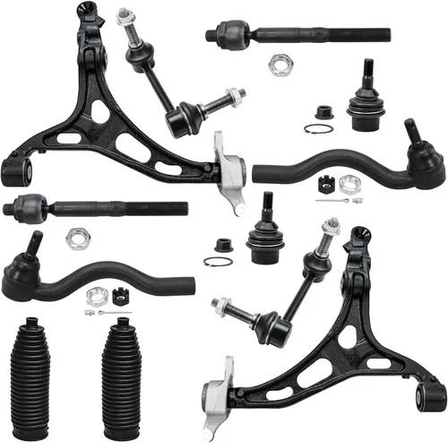 Vista 84 de Detroit Axle - Kit de extremo delantero para Hyundai Sonata XG350 XG300 Kia Optima, 2 brazos de control superiores con juntas de bola, 2 brazos
