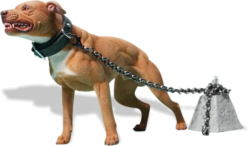 Vista 10 de JXK American Pit Bull Terrier - Figura coleccionable de resina para Jxk129a