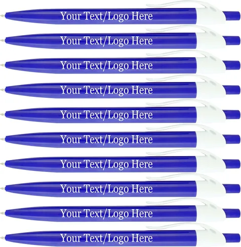 Vista 12 de SyPen Bolígrafos personalizados con tu logotipo o texto personalizado, paquete de 500 unidades a granel para negocios, fiestas y eventos, bolígrafos
