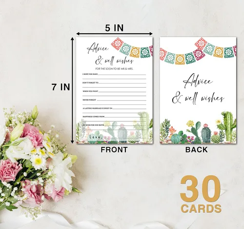 Vista 3 de Juegos de despedida de soltera, decoraciones mexicanas para despedida de soltera, tarjetas de consejos y deseos para despedida de soltera, fiesta