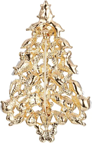 Vista 5 de EVER FAITH Broche de lágrima de cristal austriaco para fiesta de mujer, Cristal