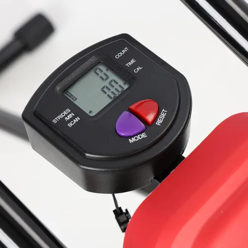 Vista 4 de Máquina de rodillos abdominales ajustables, máquina de rodillo de doble pista para gimnasio en casa, máquina de entrenamiento de cintura plegable