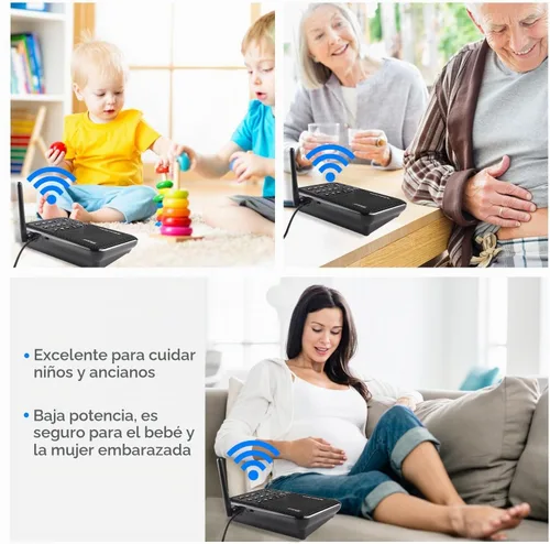 Vista 3 de Wuloo Intercomunicadores inalámbricos para el hogar de 1 milla (5280 pies) Rango 10 - Canal, sistema de intercomunicación inalámbrico para el hogar