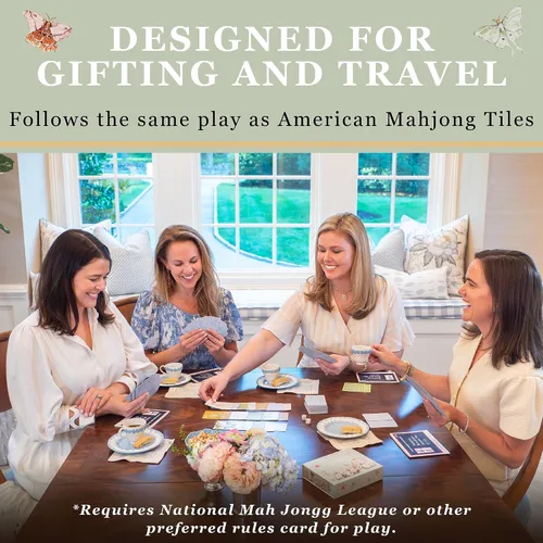Vista 5 de Hootenanny Games American Mahjong Juego de cartas, Amanda Norman Artwork