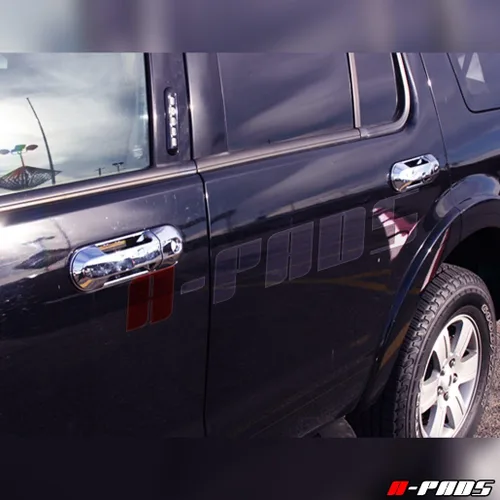 Vista 2 de Compatible con 4 manijas de puerta cromadas para Ford Explorer/Explorer Sport TRAC 07-10/Lincoln Aviator 03-04 05 07 08 09 10 - Sin llave de pasajero