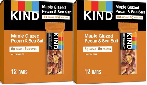 Vista 14 de KIND Barras de nueces, almendras, caramelo y sal marina, aperitivos saludables, sin gluten, bajas en azúcar, 0.21 onzas de proteína, 12