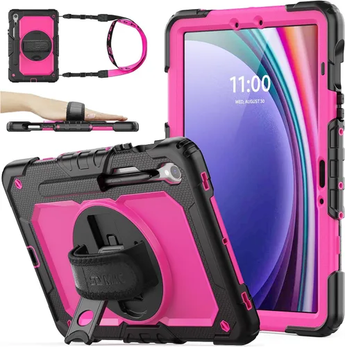 Vista 20 de SEYMAC stock Funda para Samsung Galaxy Tab S10 Lite / S10 FE / S9 FE 5G / S9 Funda para Tableta 10.9''/ 11'' Protectora con Protector de Pantalla