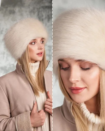 Vista 68 de Futrzane Sombrero clásico cosaco - Sombreros de piel sintética para mujer - Sombrero ruso peludo cálido