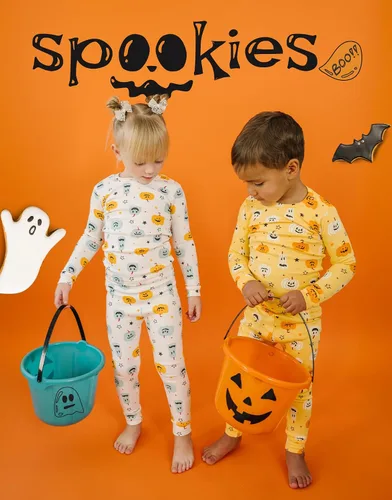 Vista 5 de moimoln Sibling - Pijama de manga larga de algodón suave y cálido de 6 meses a 8 años
