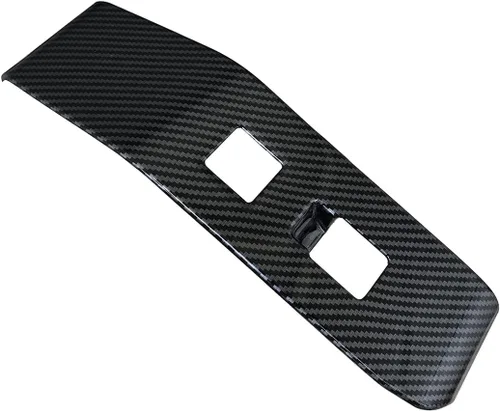 Vista 6 de ruihe 4 piezas de fibra de carbono de color de ventana de puerta de automóvil panel de control ajuste para Toyota Highlander 2020 2021 2022 2023