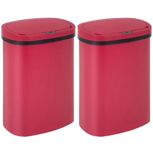 Vista 14 de Cubo de basura de cocina de 13 galones con tapa, cubo de basura automático sin contacto para cocina, cubo de basura de plástico PP con sensor de Azul