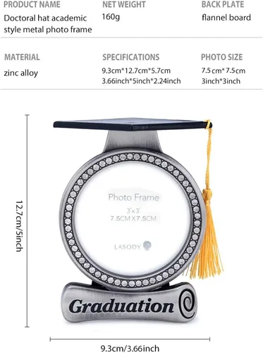 Vista 2 de Marco de fotos de graduación, decoraciones y borlas 2025, regalos
