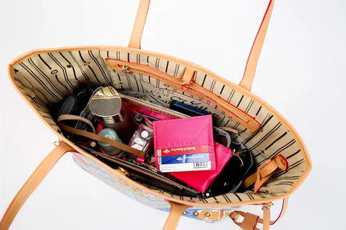Vista 8 de Angelina's Palace Voss - Organizador de bolsa de inserción para bolso, ajustable, afiladores de bolsos, regalo de almacenamiento para ella