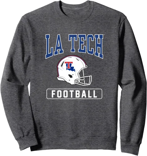 Vista 4 de Louisiana Tech Bulldogs - Sudadera con casco de fútbol americano
