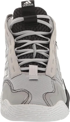 Vista 2 de adidas Exhibit B Mid Tenis de baloncesto para mujer, Core WhiteGold MetallicCloud White