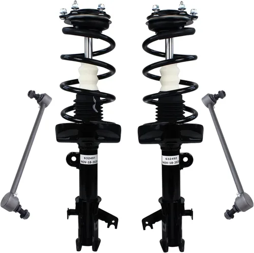 Vista 24 de Detroit Axle - Kit de 4 piezas de puntales delanteros para Toyota Highlander 2001 2002 2003, enlaces de barra antivuelco estabilizadores y puntales