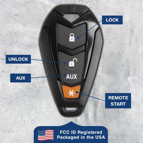 Vista 4 de KeylessOption - Carcasa para llave de coche con control remoto sin llave, 474V, para Viper EZSDEI7141