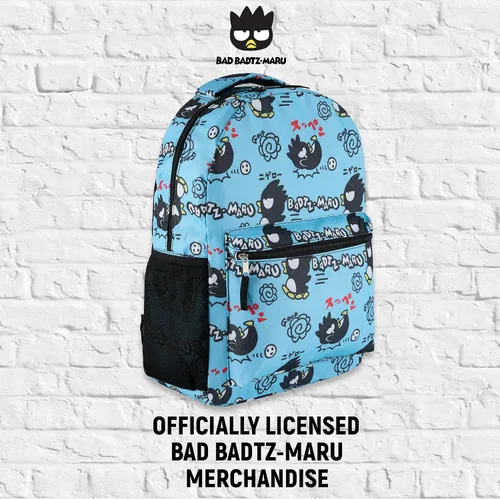 Vista 6 de Hello Kitty Allover Mochila escolar - My Melody, Kuromi, Keroppi, Badtz-Maru - Mochila para niños, niñas, mujeres - Mochila escolar