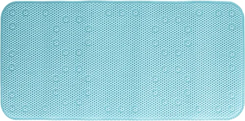 Vista 3 de Duck Brand Softex Bath Mat for Tubs, Machine Washable, 17 x 36 Inches, Blue, Skid Resistant (393478) (Pack of 4)