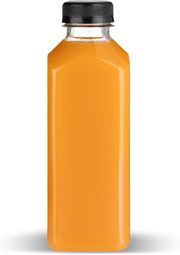 Vista 10 de Botellas de plástico Hammont con tapas - Botellas transparentes de PET para café helado y jugo, paquete de 24 - Botella reutilizable para jugos