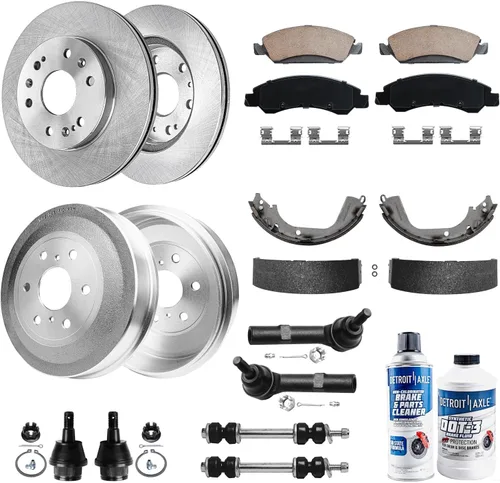 Vista 62 de Detroit Axle - Rotores de freno para Ford Mustang 2015 2016 2017 2018 2019 2020 2021 2022 2023 Rotores de freno de disco 2016 2017 2018 2019