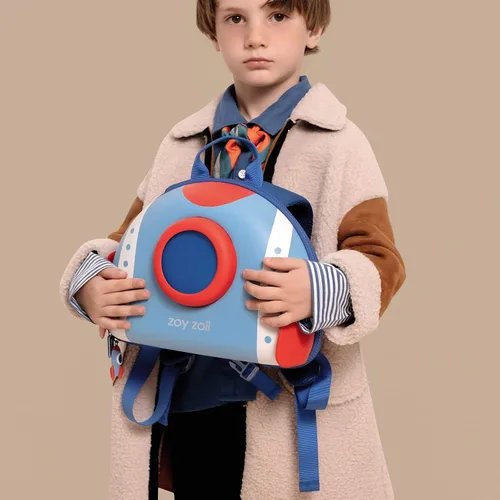 Vista 6 de zoy zoii Mochila para niños, linda mochila para niños pequeños, bolsa de viaje preescolar, mochila casual para niñas y niños, B8 acorazado, 11.4 x