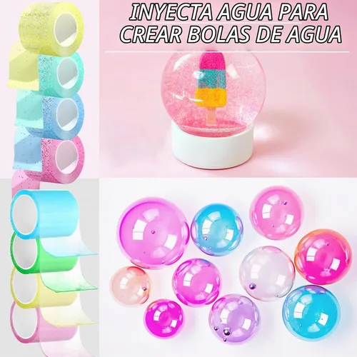 Vista 4 de HyDren Juego de 10 cintas nanoadhesivas, multicolor nano cinta, no requiere calefacción, adecuado para principiantes y niños, cinta colorida