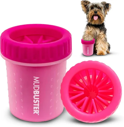 Vista 24 de Dexas MudBuster Limpiador Portátil de Patas de Perro - Calidad Premium, Azul, Tamaño Pequeño para Suministros y Accesorios para Mascotas