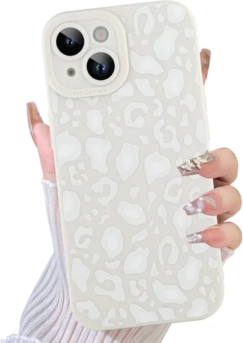 Vista 8 de TEAUGHT Compatible con iPhone 11 Funda con patrón lindo estampado de leopardo negro guepardo + protector de pantalla a prueba de golpes, funda