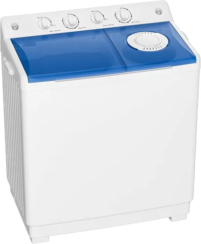Vista 8 de Lavadora portátil de 20 libras, lavadora compacta de doble tina mini con bomba de drenaje, semiautomática, lavadora de 12 libras y centrifugadora