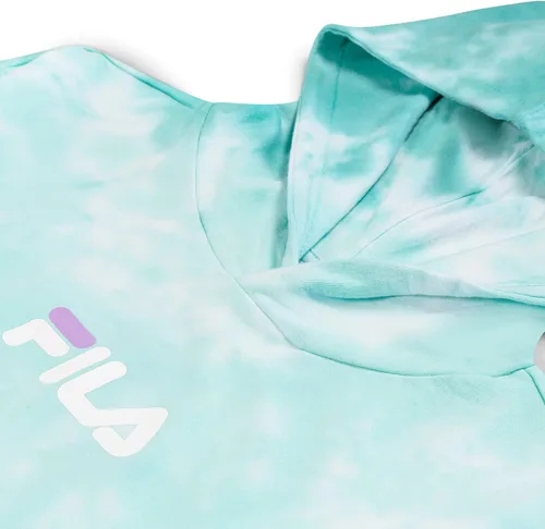 Vista 3 de Fila Heritage - Sudadera con capucha de rizo francés para niñas, ligera, transpirable, ropa para niñas grandes