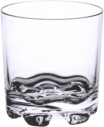 Vista 7 de TrueCraftware - 8-1/2 oz de policarbonato de vidrio de roca con base pesada con pies, color transparente viene en cada uno- Vaso de plástico