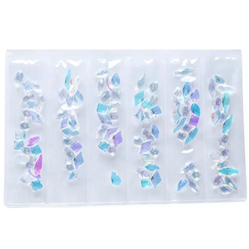 Vista 4 de 7 bolígrafos acrílicos de uñas de gel UV para pintura + 2 paquetes de diamantes de imitación de cristal holográfico AB para manicura, decoración