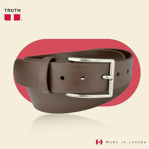 Vista 2 de Truth El cinturón vegano para hombre tiene un diseño clásico para cada ocasión, cinturones de trabajo perfectos para hombres, cinturones duraderos