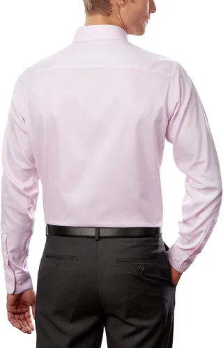 Vista 2 de Calvin Klein - Camisa de vestir, ajuste regular, ajuste elástico, para hombre, no necesita planchado.