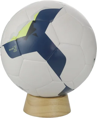 Vista 4 de HillSpring Soporte de exhibición de madera para baloncesto, fútbol, voleibol, pelota de fútbol, soporte de soporte de bola de cristal