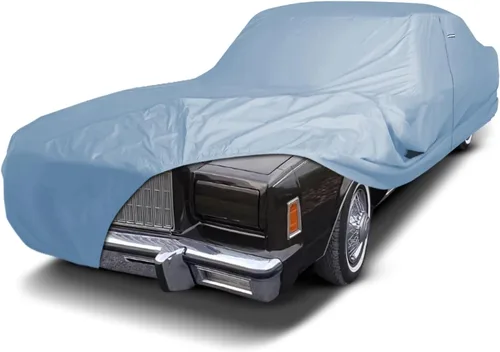 Vista 78 de iCarCover Funda de automóvil personalizada Premium para Chrysler Imperial 1957-1975, resistente, impermeable, para todo tipo de clima, lluvia Negro