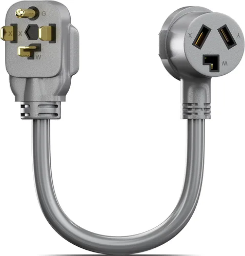 Vista 8 de WELLUCK 1.5FT Adaptador para secadora de 3 puntas a 4 puntas, adaptador de enchufe de secadora de 3 a 4 puntas, adaptador de toma de secadora de 4
